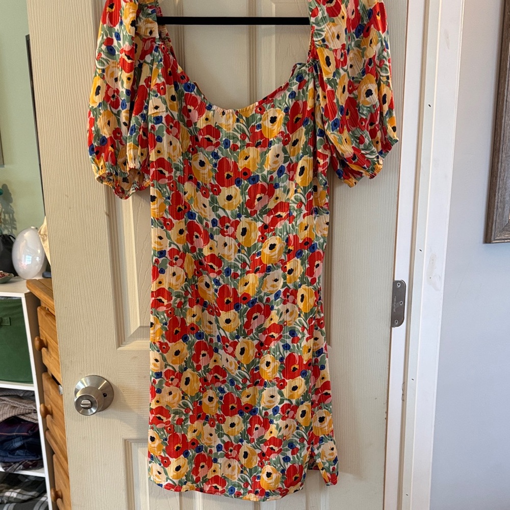 Hello Molly Floral Puff Sleeve Dress